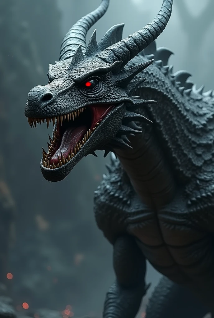 
Dragon、solo, Red eyes, teeth, Horns of the beast, tooth, dragon、dragon、black、disaster々Shii、恐ろShii、Winged、