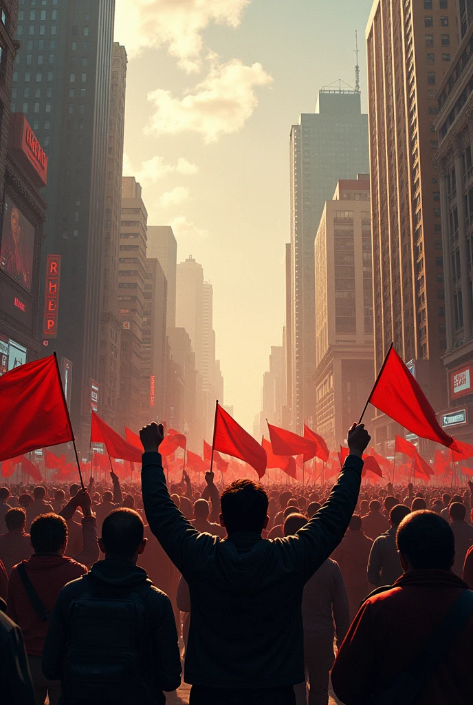 People take to the streets to fight
