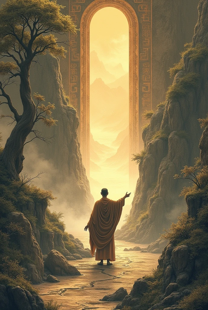 The way out for those who practice wrong views, an ancient image from the time of the Buddha