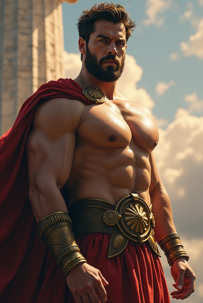 Henry Cavil as a Greek God