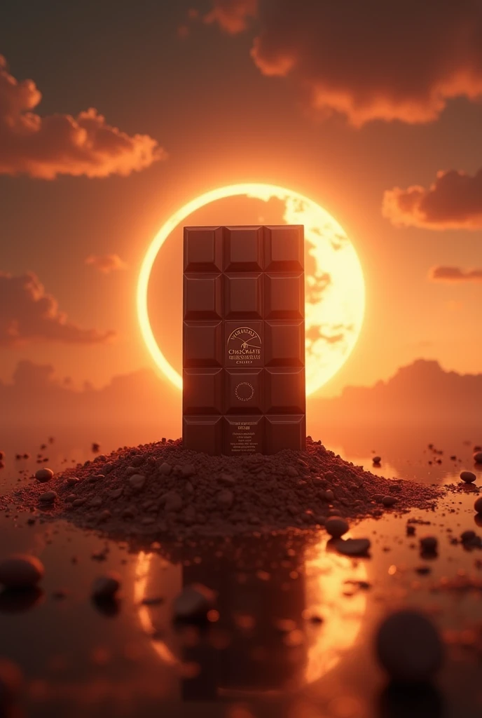 A chocolate packaging eclipse is written