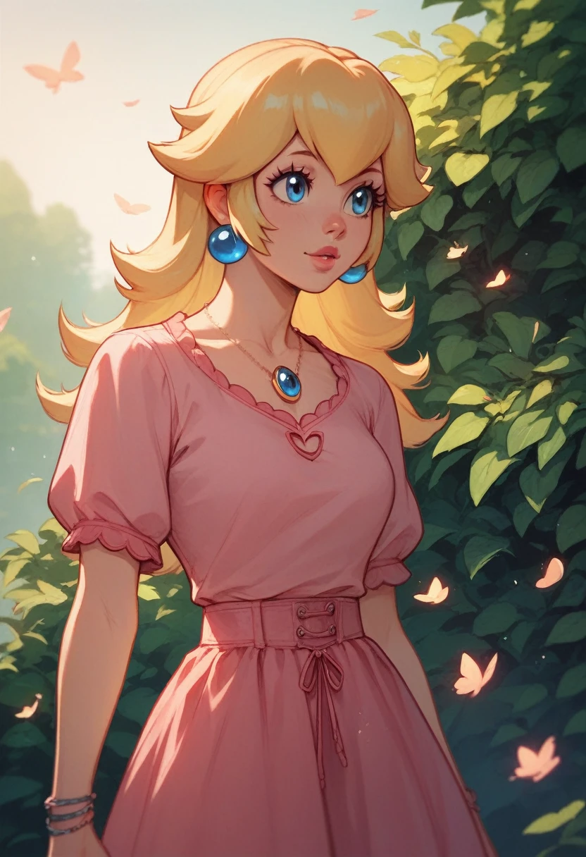 Princess Peach wearing casual clothes