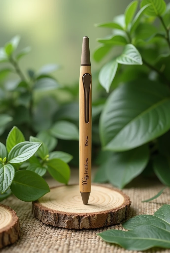Writing pen made with biodegradable and reusable materials