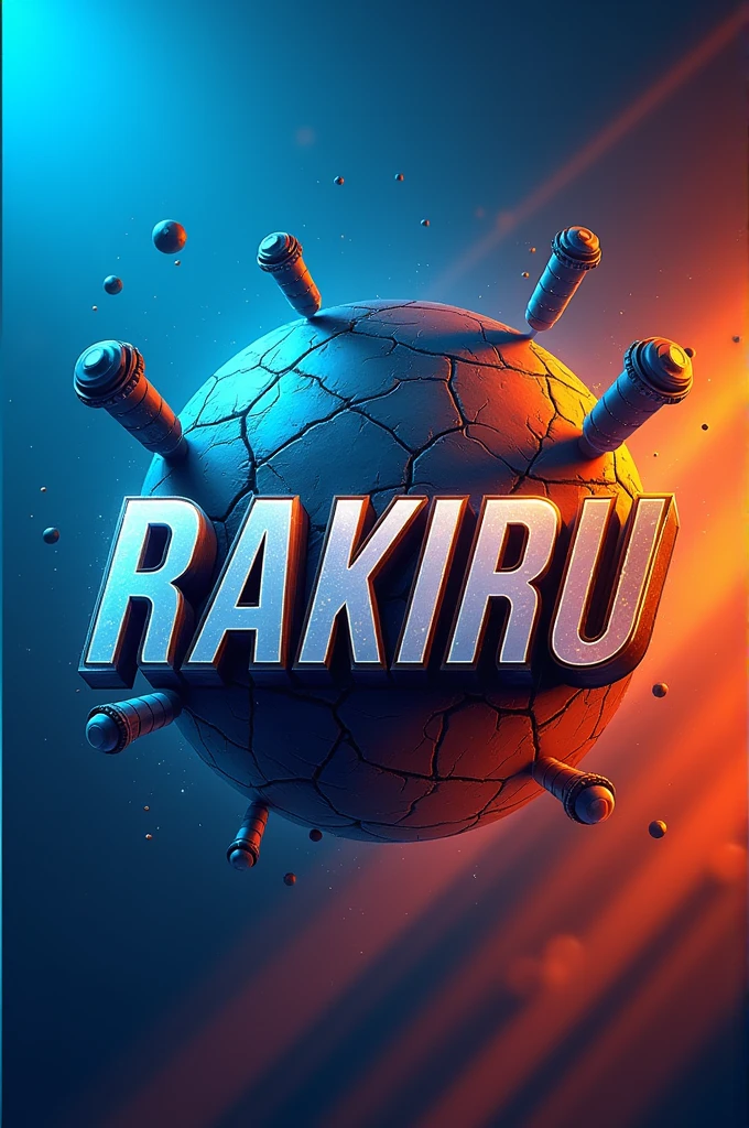 "Create a modern and eye-catching YouTube profile picture for a channel named 'Rakiru,' which focuses on MOBA, RPG, and action gameplay. The design should feature:
1. A dark background with a dynamic, contrasting color scheme of bright blue and orange.
2. Bold, trendy font for the channel name 'Rakiru' in a readable, modern style (e.g., Montserrat or Bebas Neue).
3. Incorporate gaming elements such as stylized icons or symbols representing MOBA, RPG, and action games, like game controllers, RPG character silhouettes, or action-themed imagery.
4. The overall feel should be energetic and visually appealing, capturing the essence of exciting gameplay.
Ensure the design is clean and professional, with a focus on making the channel name stand out."