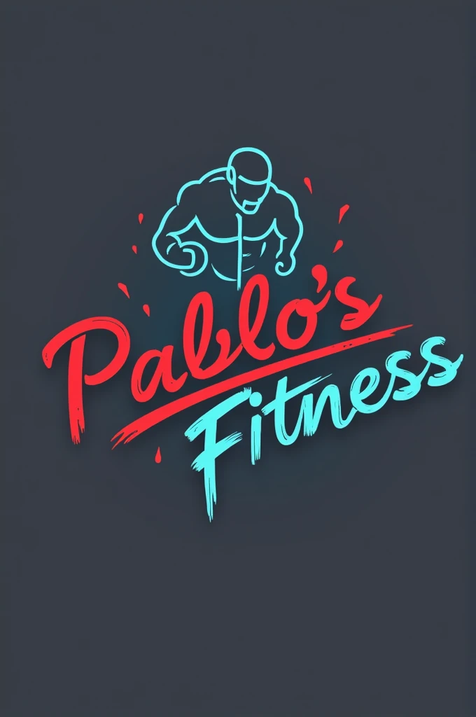 Create a logo with the following words: Pablo's Fitness 