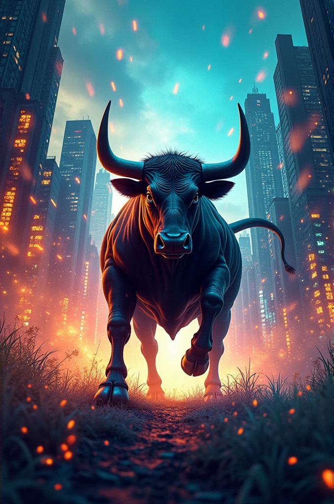 Facebook cover with the theme: financial market