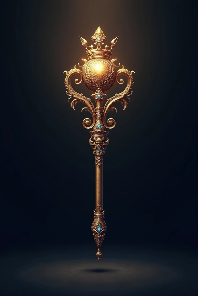 Design of a Whisper of the Wind Key, Representation of a key with a decoration with a feather and various swirl designs, The key has to be a golden color.