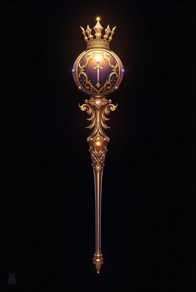 elegant logo of a scepter