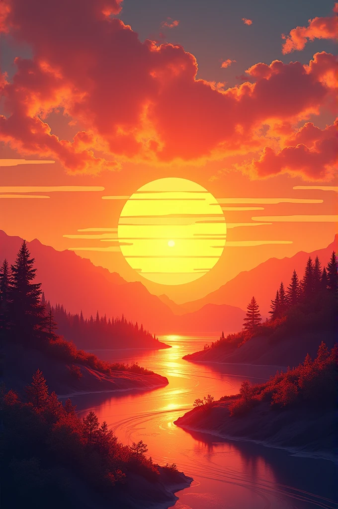 Make a cover photo for my page
☀ Sunset grafics
Write "Engage & Entertain"