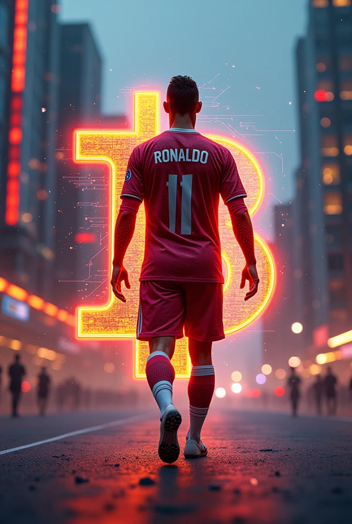Bitcoin and ronaldo picture 
