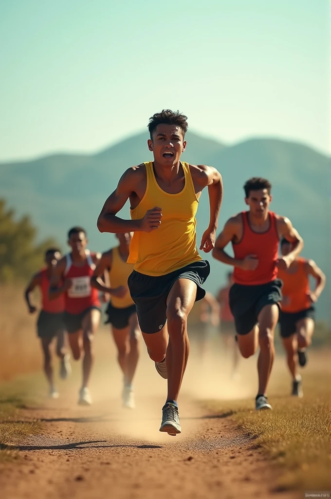 Runners training