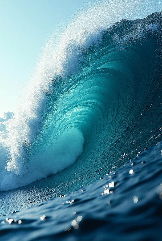 (photorealism: 1.2), realistic photo of a wave 