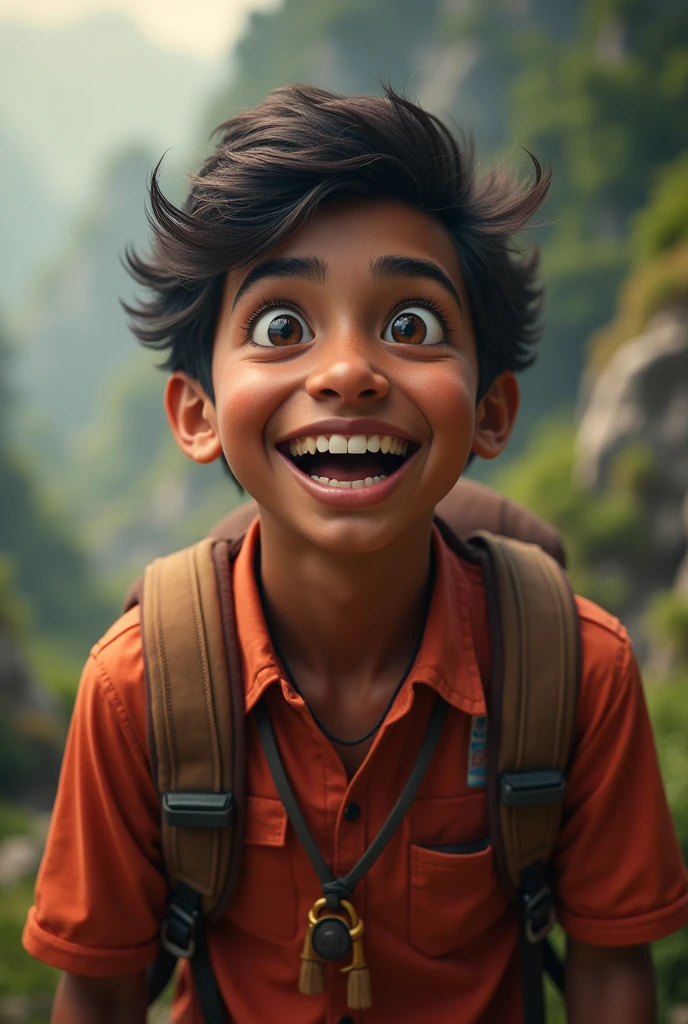 


/imagine prompt: 2d, personality: [Show Keshav smiling, eyes wide as he shares his excitement laced with slight shaking. His expression conveys a newfound understanding of their adventure, capturing the essence of relief and exhilaration] unreal engine, hyper real --q 2 --v 5.2 --ar 16:9