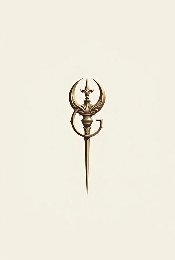 elegant logo of a scepter with little details the scepter should be surrounded by a small looped Z that is integrated into the scepter
