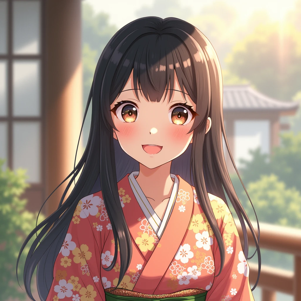 pretty girl、Yukata、smile、