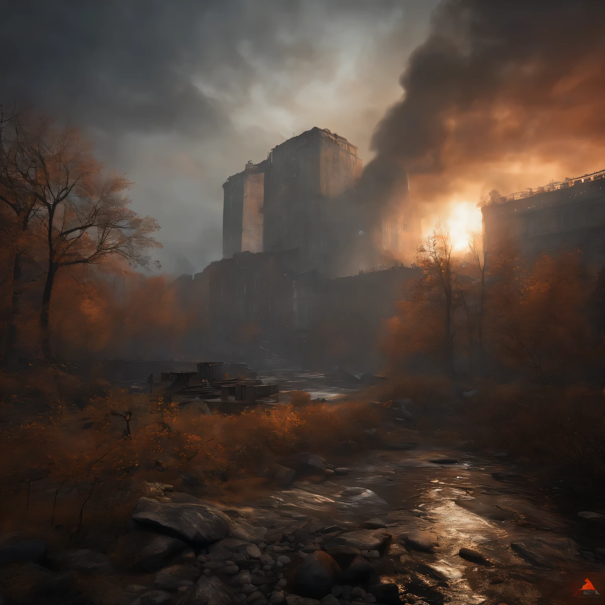 Make art in the style of games and books Metro 2033