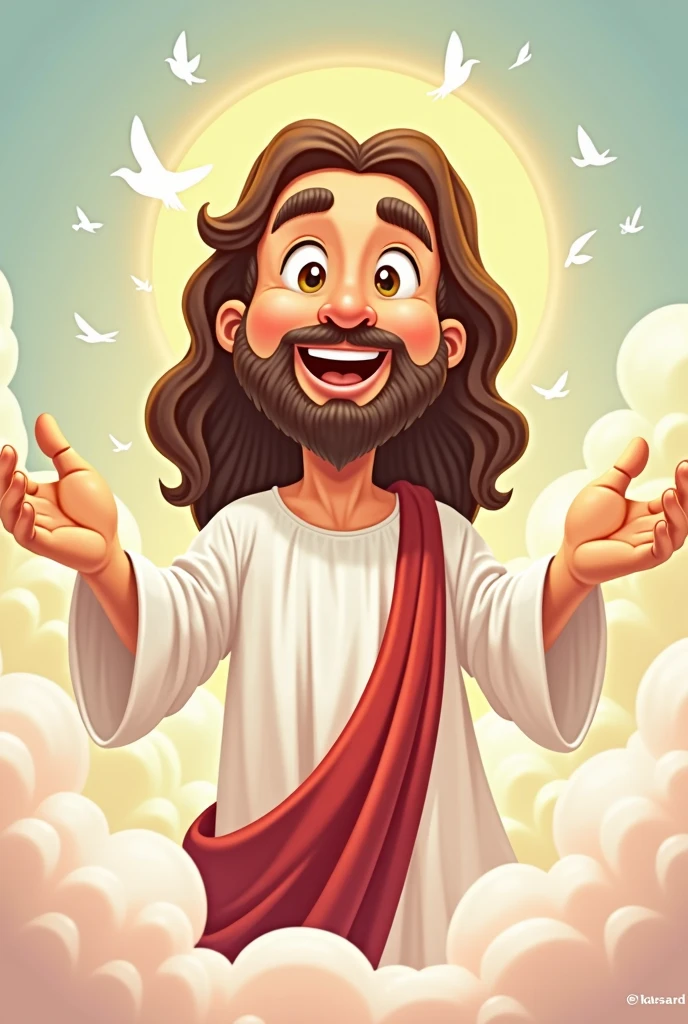 Cartoon of the Lord Jesus 
