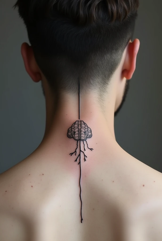 tattoo for the NECK of a MAN that relates intelligence to electricity, pure FINE lines, more minimalist 
 

