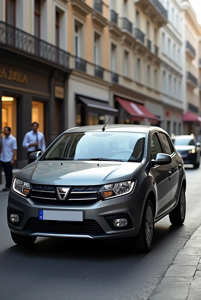 create a dacia logan sedan 2008 in style "euro look"
