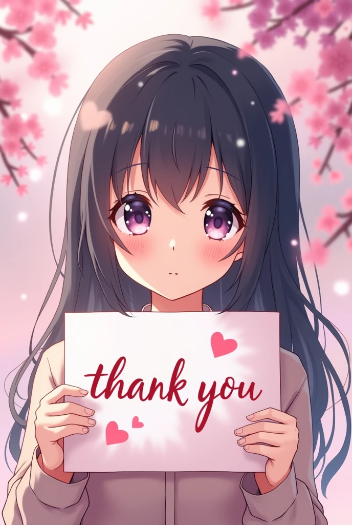 Thank you written in anime style
