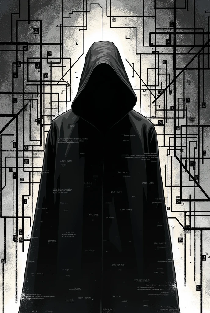 Spiegelman style art for a book called ciphers and codes the art of hiding messages
