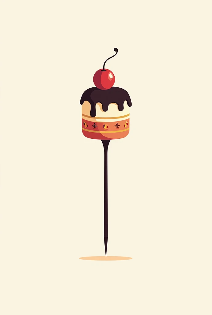 Create a logo for an Ecuadorian company that has to do with cakes lined in a stick