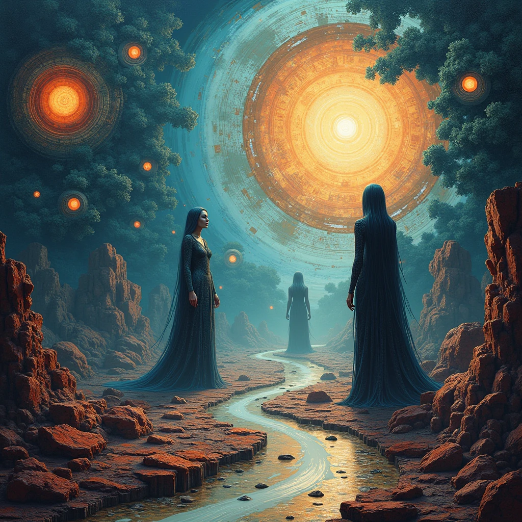 Surreal Scene, abstract, secret of time, very aesthetic, intricate details, ultra-detailed, vivid colors