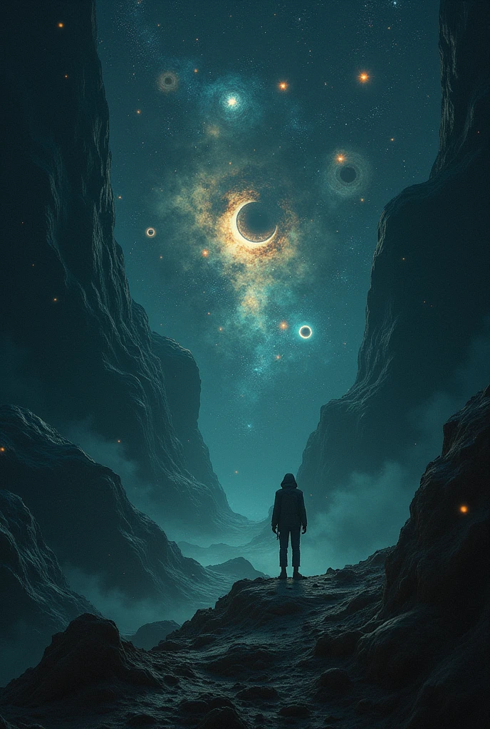 Universe,But the stars are replaced by countless eyes,Slight sense of terror