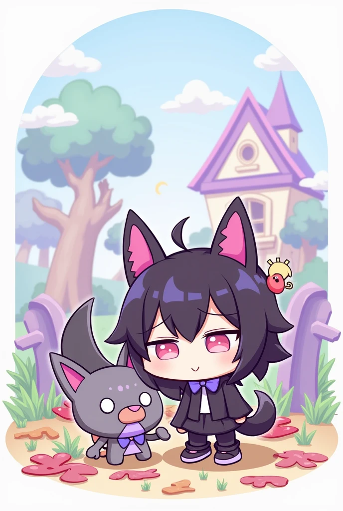 Kuromi pretty cutte and next to batz maru jackal