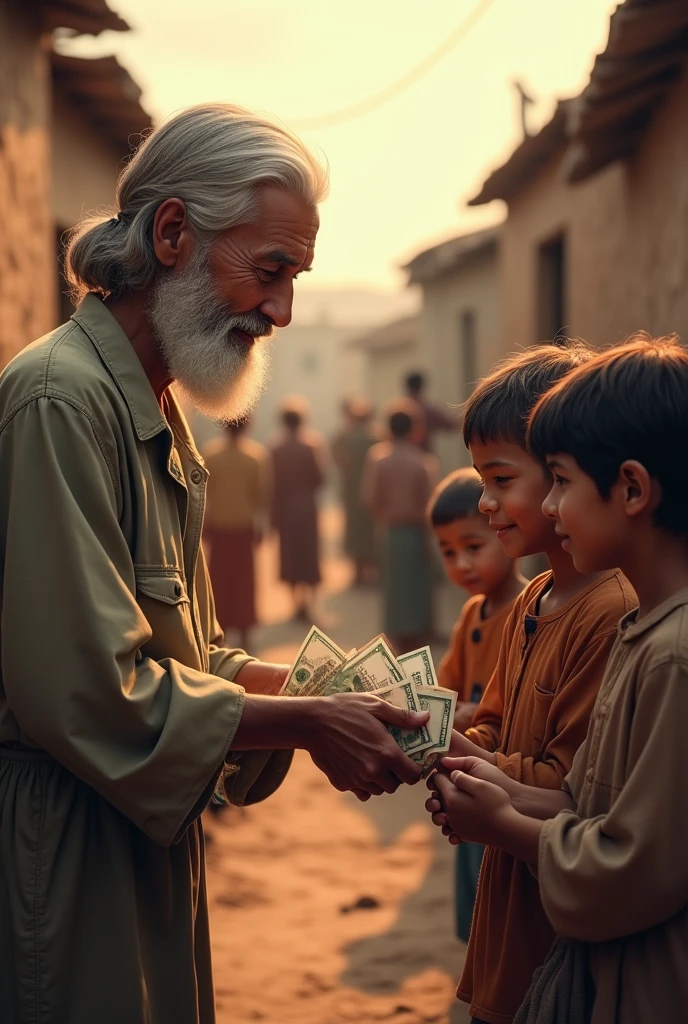 Donating to poor people 