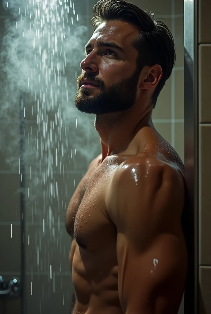 Chris Evans in shower