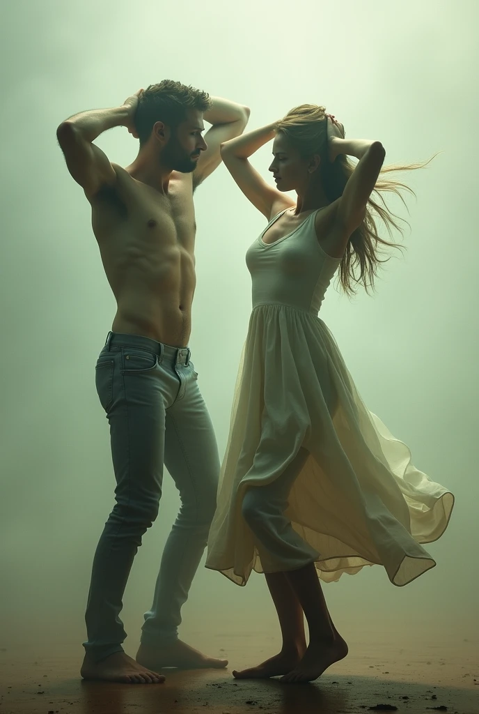 we're sick, While dancing, With your arms behind your head, swinging the waist