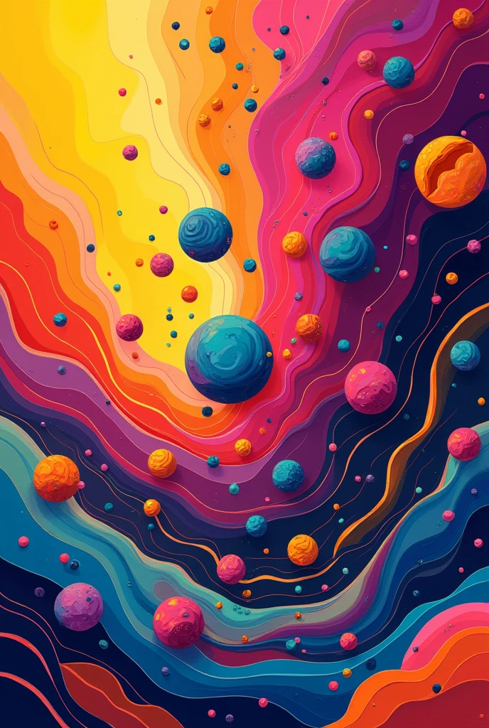 Abstract painting for my phone wallpaper lebih banyak warna warna yang lebih cerah