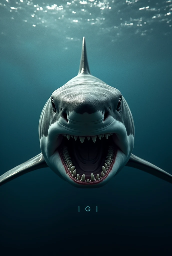 Create a profile picture for the group called alaska sharks with the name in lowercase more professional
