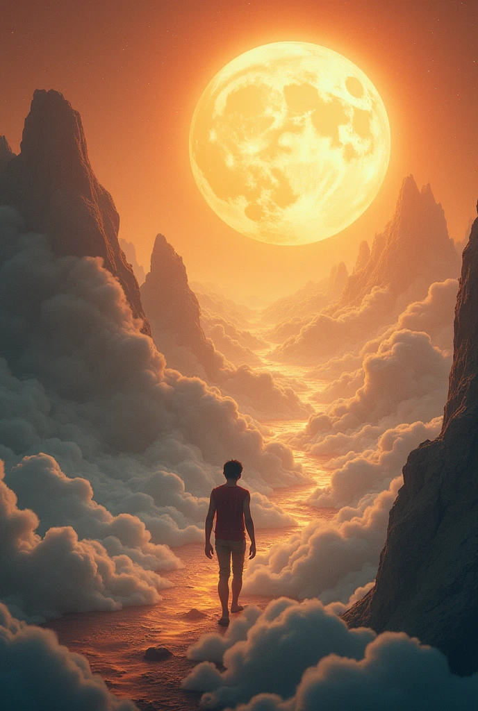 The golden light appeared once more and Thomas was taken to Venus. The planet was shrouded in thick, hot clouds. Leaves, Thomas encountered luminous beings floating among the clouds, called "Nebula". They taught Thomas to fly through the clouds and play hide and seek in the misty sky..