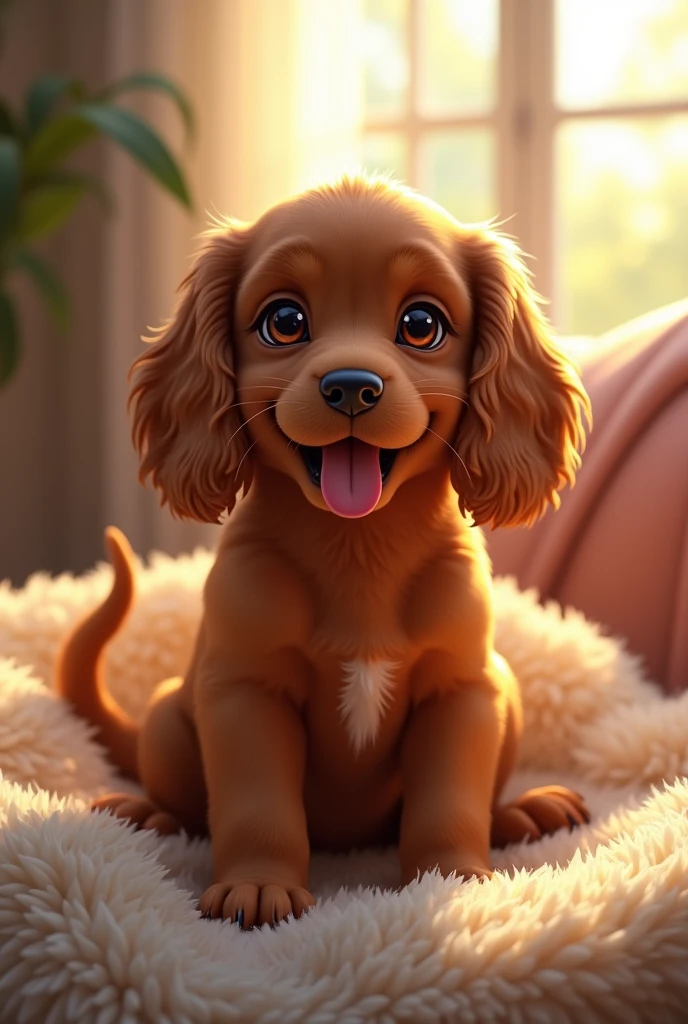 A lively and sweet adult English Cocker Spaniel puppy