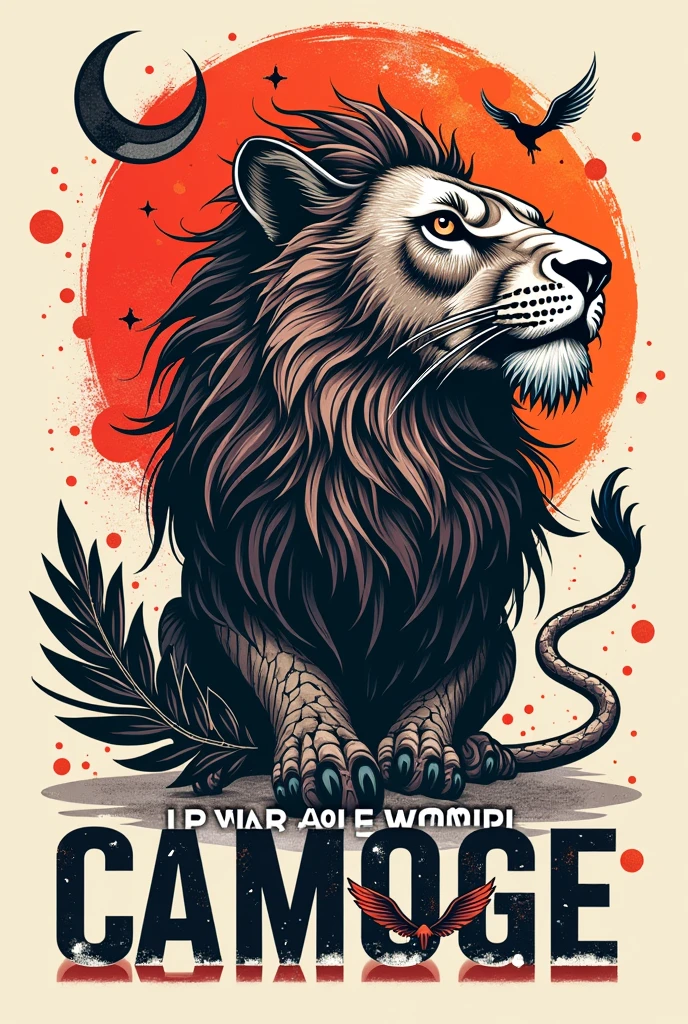 Can you help me design an image that has an animal as a reference, a tattoo, and letters in the background for my political party called FAICHI Somos Cambio?: Moving towards new goals.