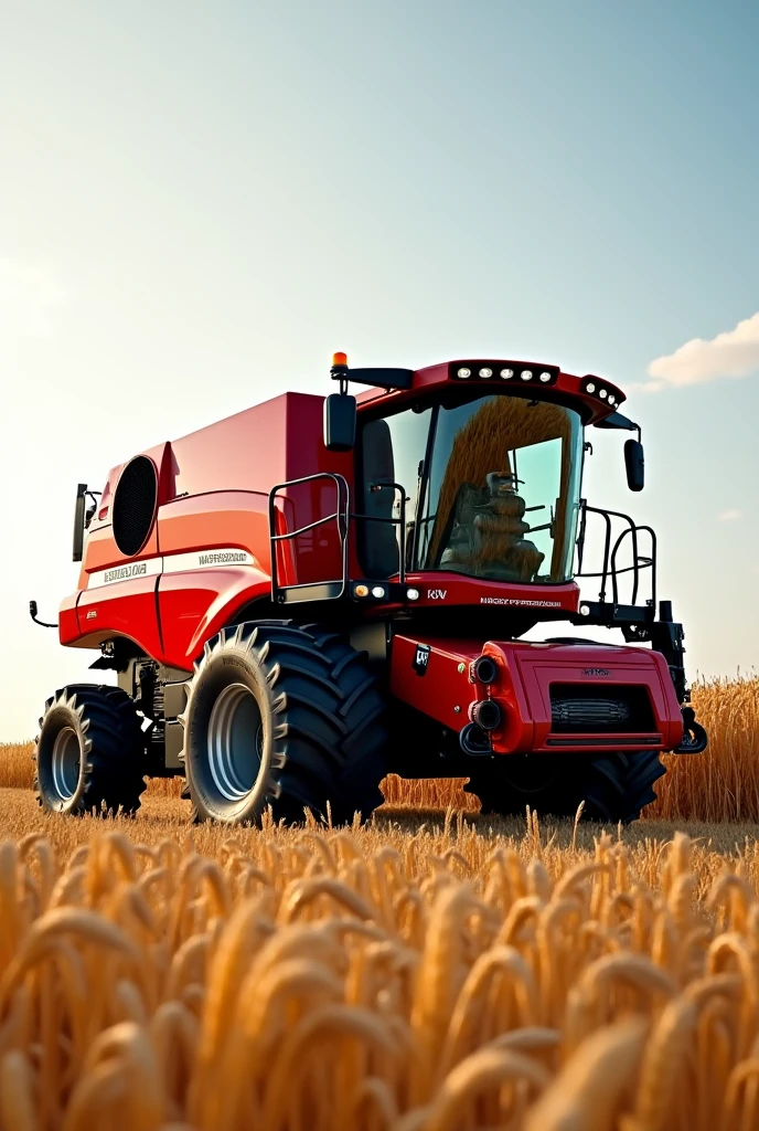 Massey Ferguson combine harvester for a logo