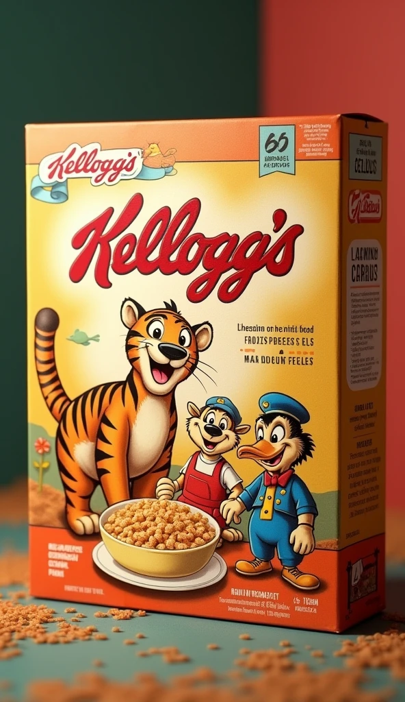 Vintage Kellogg’s cereal box.