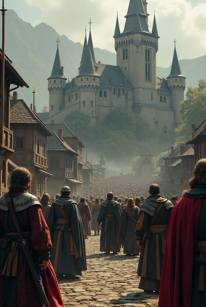 Create images for me from the Middle Ages, I'll send you the script