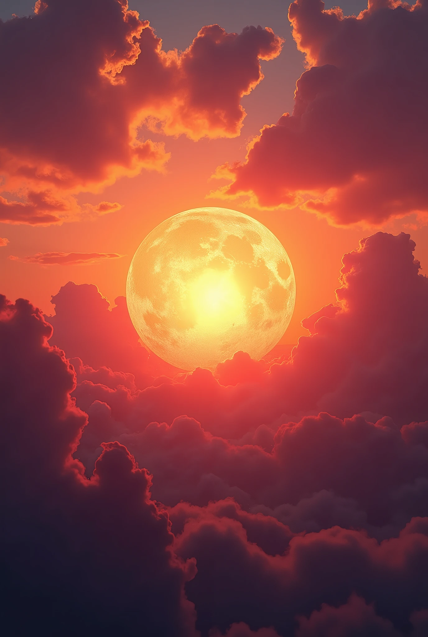 A photo of the sky where the sun looks out of this world and the best sunset ever seen