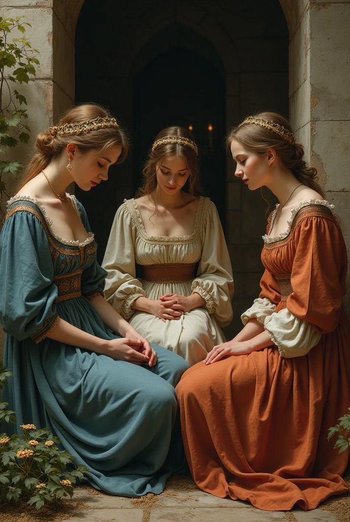 Creating images for myself from the Middle Ages ,menstruating women theme