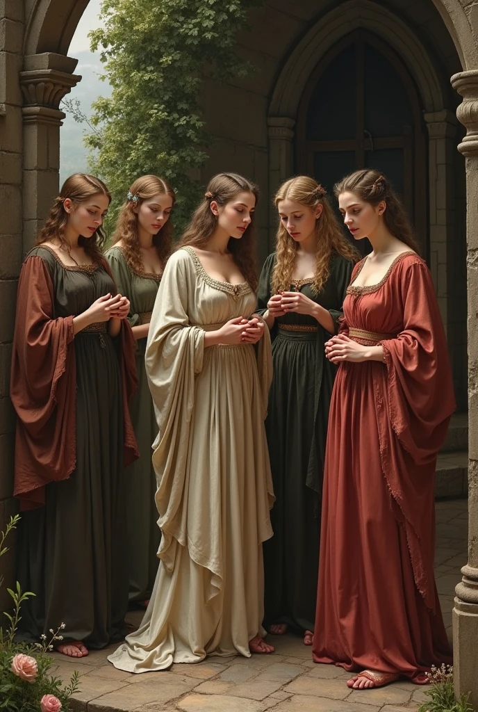 Creating images for myself from the Middle Ages ,menstruating women theme