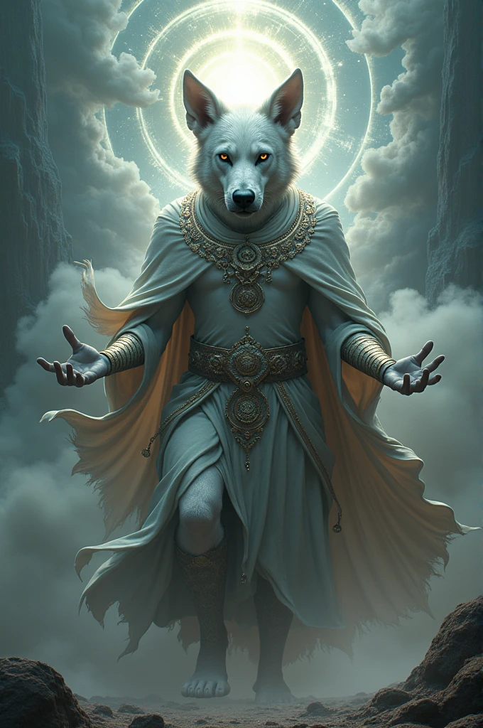 God with the head of a dog who comes to me