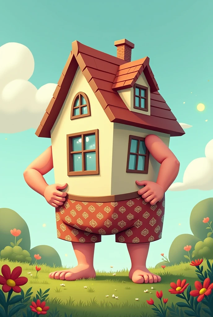 House wearing men's boxers
