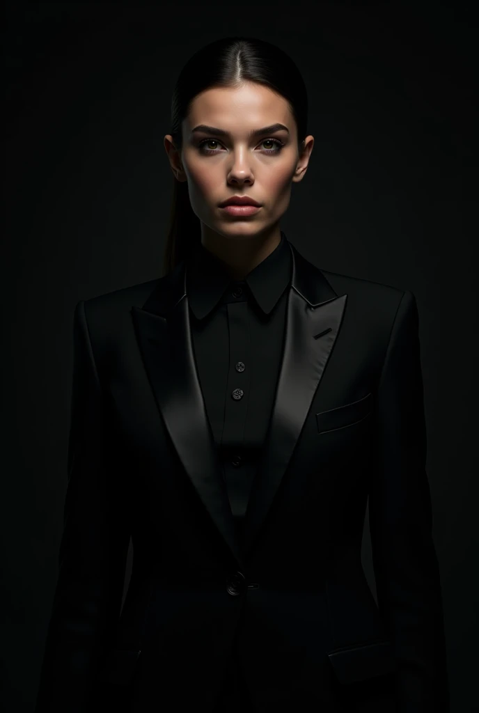 Balck suit black background with my photo
