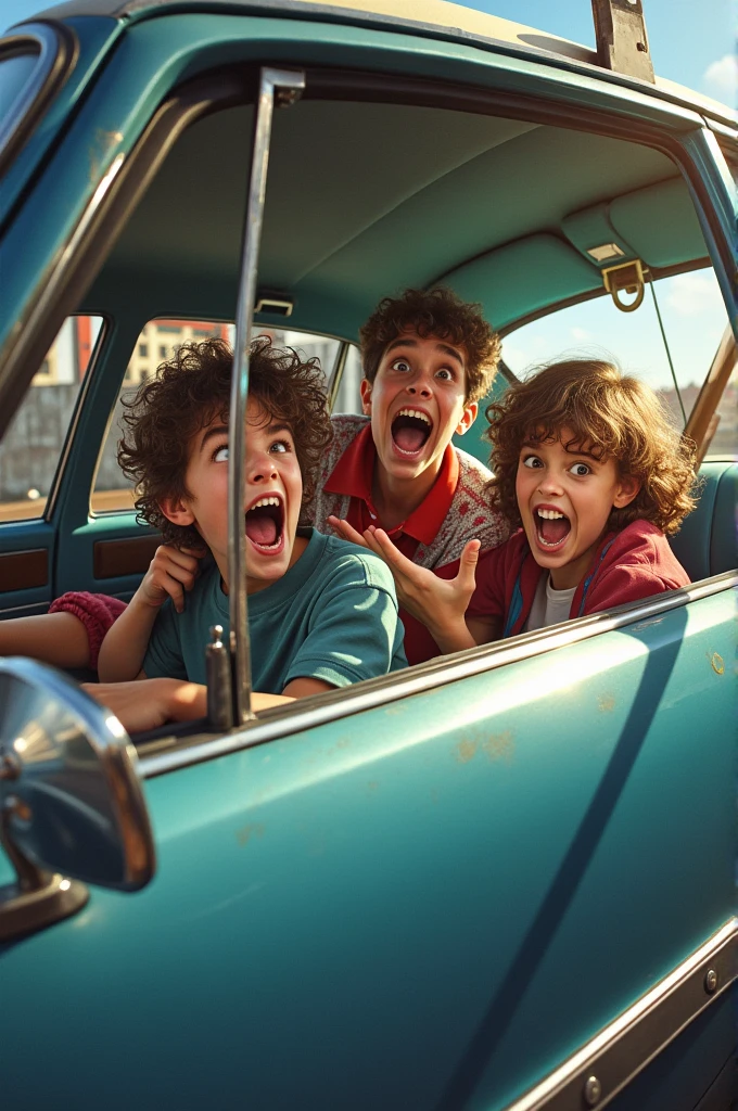 image of wankers in a car