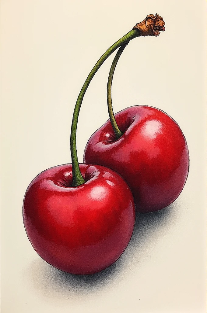 rock and roll cherry drawing