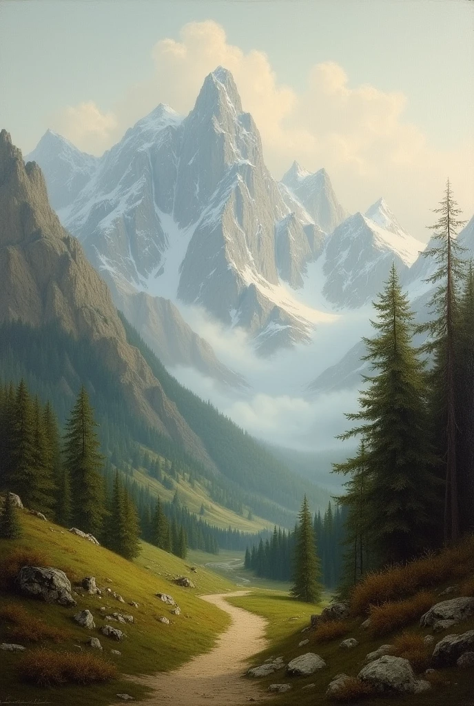 Caspar David Friedrich: morning in the Giant Mountains 1810/1811