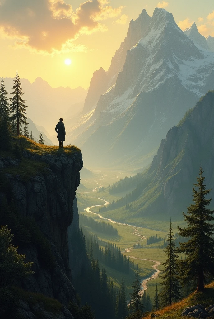 Caspar David Friedrich: morning in the Giant Mountains 1810/1811 but at noon